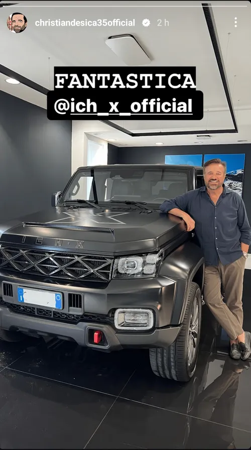 Christian de Sica auto italo cinese fuoristrada ICH-X