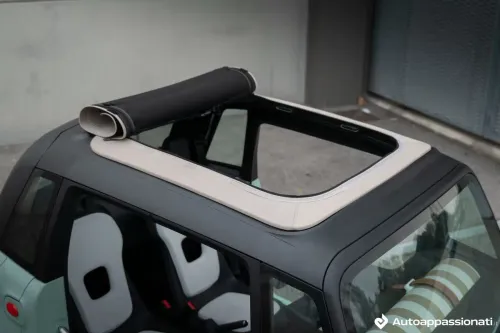 FIAT Topolino Dolcevita tettuccio tetto in tela apribile aperto pieghevole 