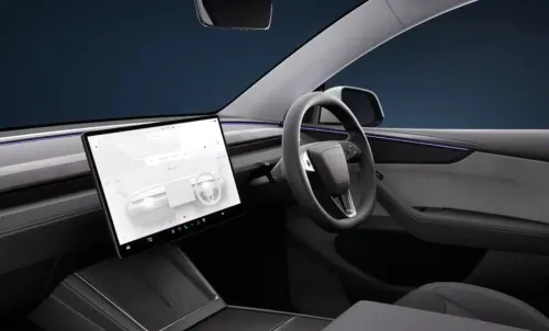 Tesla Model Y Juniper indicatori direzione leva 