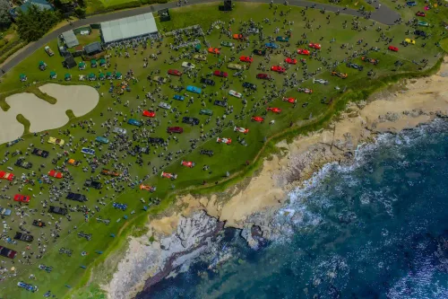 Pebble Beach Concours d'Elegance 2025 aerial view
