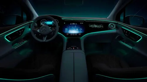 mercedes benz eqe suv interior teaser