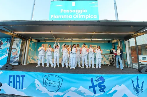La Fiamma Olimpica a Pomigliano