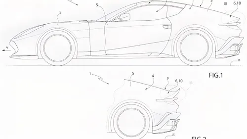 disegni brevetto ferrari aerodinamica attiva con spiegazioni e numeri&nbsp;