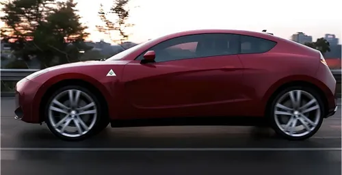 Alfa Romeo Junior Project 955 dinamica laterale rossa