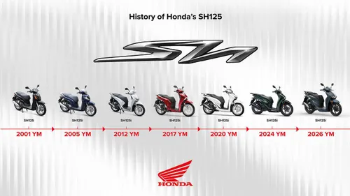 honda sh 125 la gamma intera di tutti i tempi, tutte le generazioni a confronto