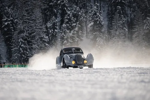 la Talbot Lago T150C SS Teardrop ha partecipato al the ice st.moritz 2026