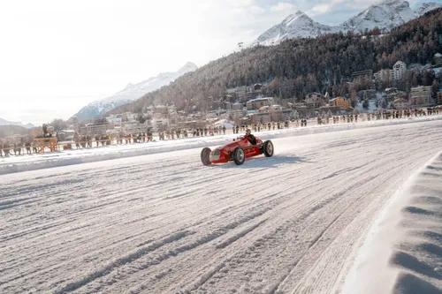 la Maserati 4CLT ha partecipato al the ice st.moritz 2026
