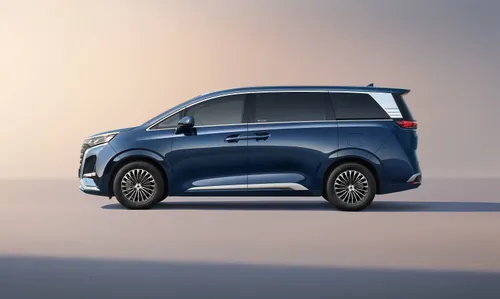 La Denza D9 in posizione laterale di colore blu