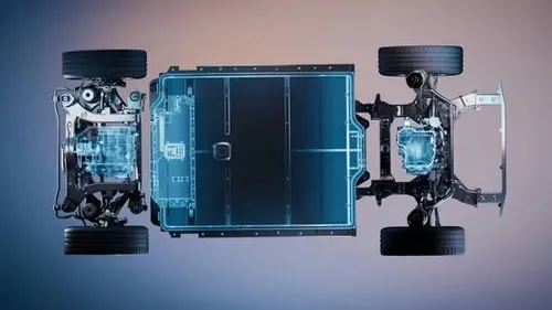 Nell'immagine si vede la nuova architettura di Renault chiamata RGEV Medium 2.0