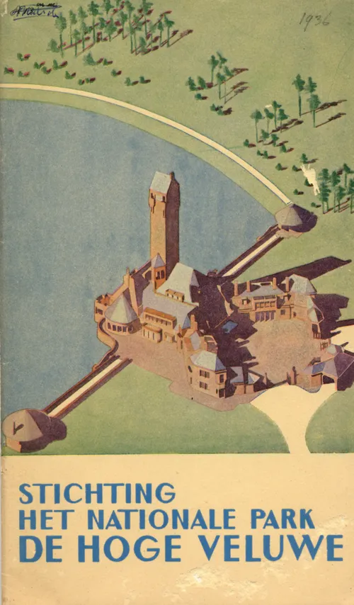 historische schets tekening poster jachthuis sint