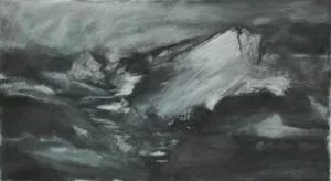 ruimte nr 102 houtsk en pastel op papier 49x88 cm 2012 300x164