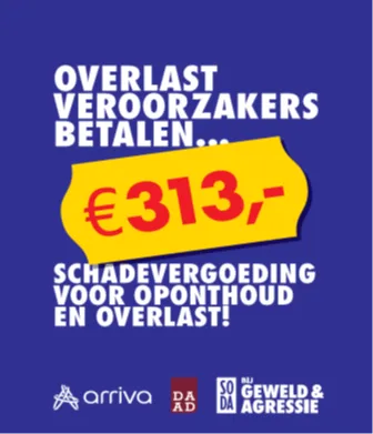 overlast veroorzakers betalen