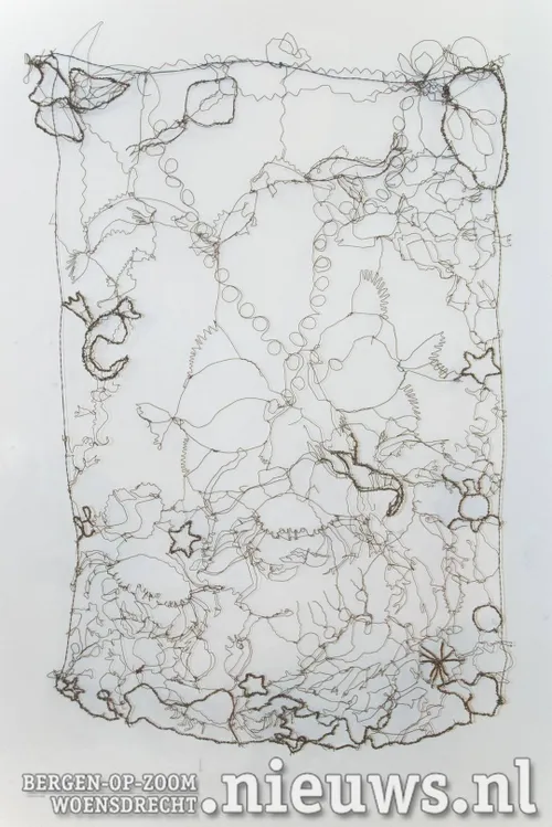 Een net met vissen door Lia Reijnders