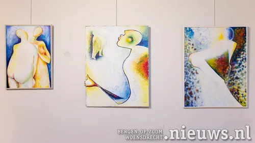 "De Ontmoeting", "Blazend Figuur Met Forse Man" en "Wat Zien Ik?"