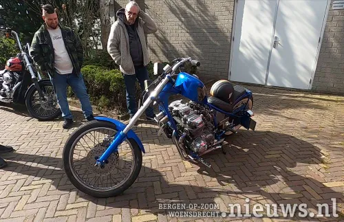 Een hardtail chopper met Honda CB750 motorblok