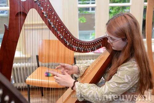 De harp is één van de dertig instrumenten waarin het CKB lessen aanbied
