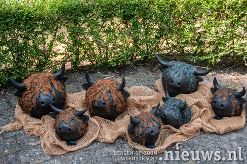 Schotse Hooglanders in keramiek