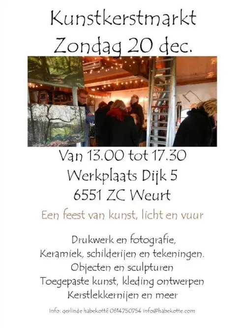 agenda kunstkerstmarkt flyer