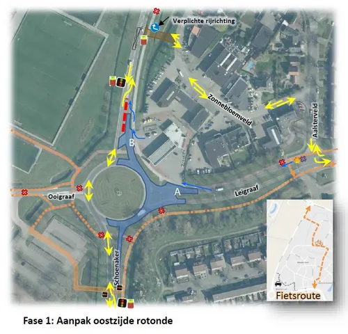 fase 1 aanpak oostzijde rotonde