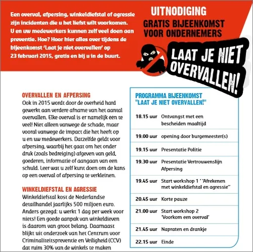 laat je niet overvallen uitnodiging 1