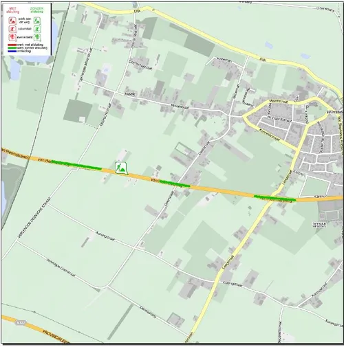 lichte verkeershinder door aanleg groen op van heemstraweg