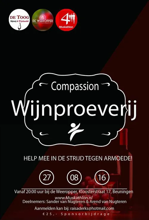 poster wijnproeverij