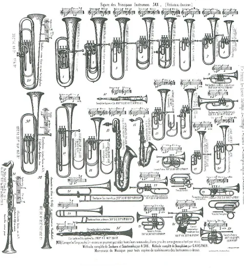 adolphe sax instrument catalogue