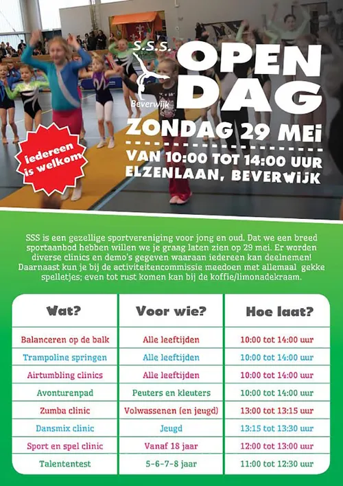 affiche open dag sss