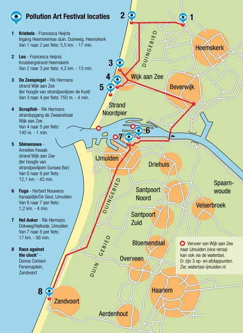 fietsroute pollution art festival