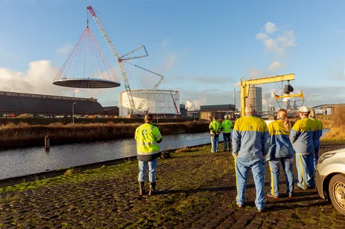 hijssen dak cokesgashouder 8691