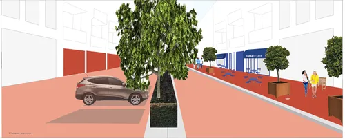 impressie meerstraat vierkante bloembakken b2019 1