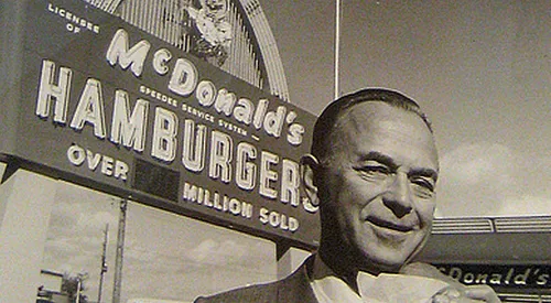 ray kroc fundador mcdonalds banner
