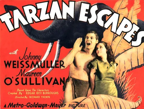 tarzan escapes lobby card banner