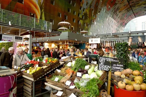 vegetables in rotterdam markthal