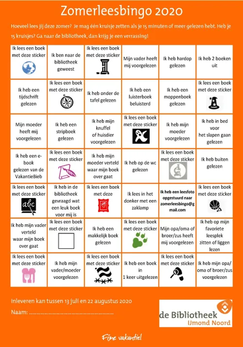 zomerleesbingokaart 2020
