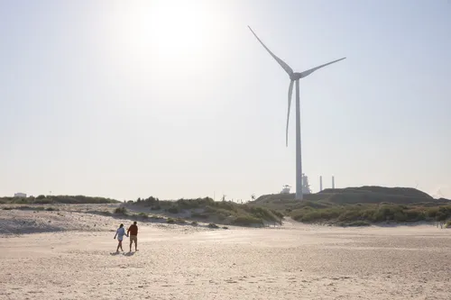 Het strand na afloop van de werkzaamheden in augustus 2024