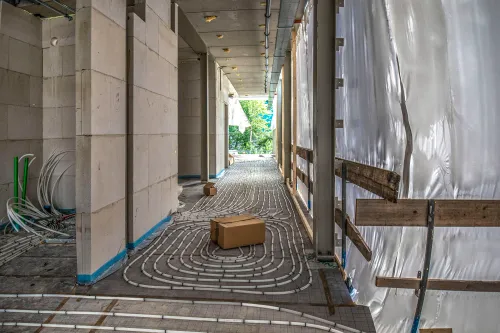 aanleg vloerverwarming