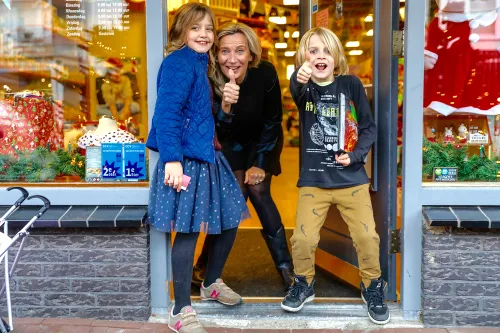 dame met kids sp zaak