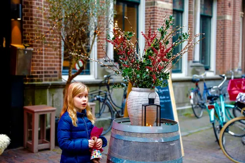 kind bij bessen