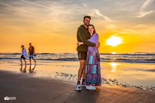 paartje zonsondergang