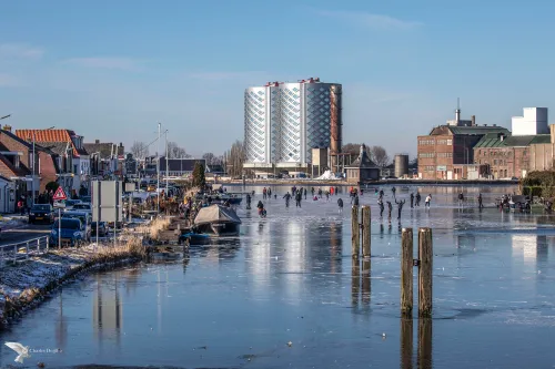 schaatsen bij suikerfabriek