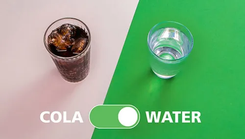 eetwissel cola water