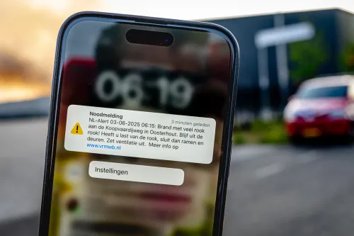 Om 6:15 wordt een NL-alert verstuurd