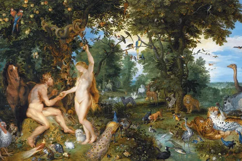 jan brueghel de oude 5e peter paul rubens the garden of eden with the fall of man 253 mauritshuis kopieren
