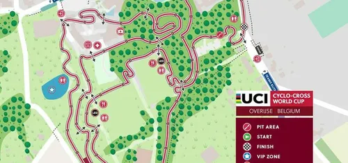 Trazado de la prueba de la Copa del Mundo de Overijse&nbsp;2022