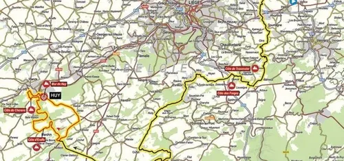 Mapa Flecha Valona 2023