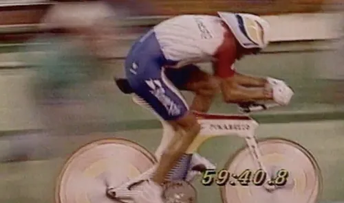 Miguel Indurain, en plena contrarreloj