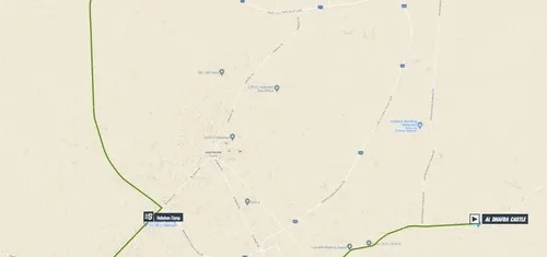 Mapa de la etapa 1 del UAE Tour 2023