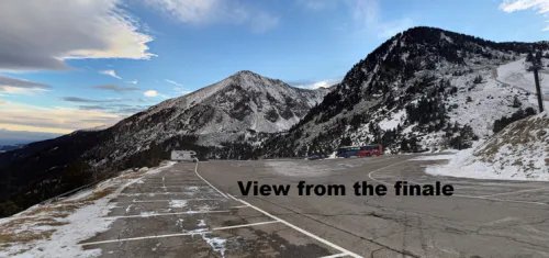 Vista de la llegada de la segunda etapa de la Volta a Catalunya.