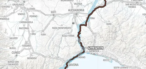 Mapa Milán-San Remo 2023